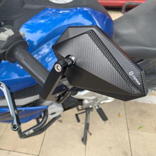 Lusterko motocyklowe FENRIR E24 CNC czarne na kierownicę POWYSTAWOWY na Arena.pl