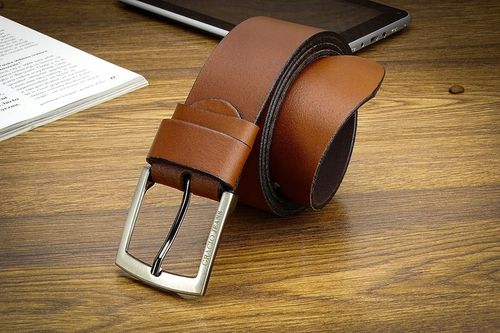 PASEK męski Gracio BRĄZ SZEROKI do spodni JEANS na Arena.pl