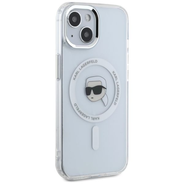 Etui Karl Lagerfeld do iPhone 15, Biały, MagSafe zdjęcie 4