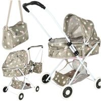 KX3223 Wozek dla lalek gondola gleboki + torba gw