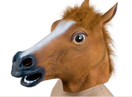 Maska "Koń", lateksowa