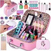 Zestaw do makijażu kosmetyki makeup do PAZNOKCI kuferek dla dzieci prezent