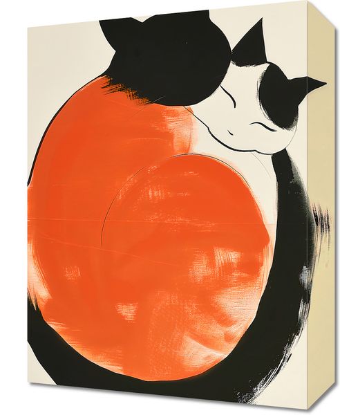 Obraz 30x40cm Yin i Yang Kotów zdjęcie 1