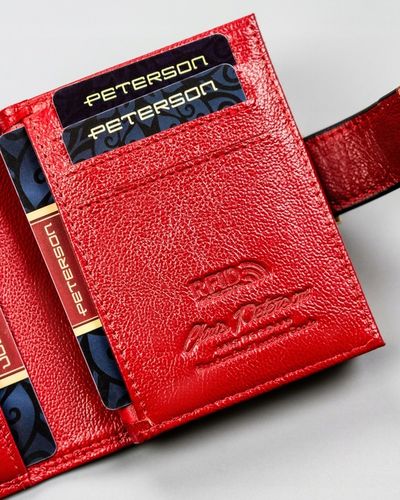 PETERSON duży portfel damski pojemny poziomy portmonetka skóra eko na Arena.pl