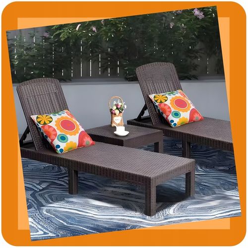 LEŻAK OGRODOWY REGULOWANY DELUXE CORFU LEŻANKA GRAFITOWY na Arena.pl