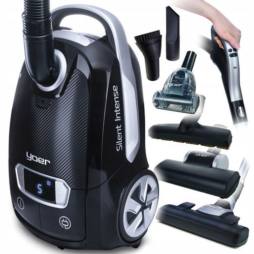 Odkurzacz workowy Cichy Yoer HEPA +6 szczotek INTELIGENTNY +PILOT na Arena.pl