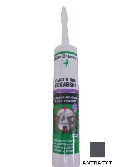 USZCZELNIACZ DEKARSKI ELAST-O-RUB ANTRACYT 280ML zdjęcie 1