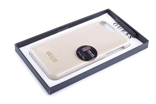 GUESS SAFFIANO HARD CASE iPhone 7/8 Plus - BEIGE na Arena.pl