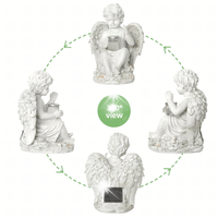 Figurka świecznik aniołek biały Real Garden 18 cm