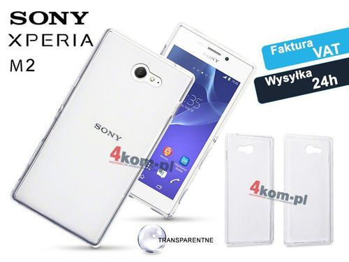 Etui transparentne silikonowe do Sony Xperia M2 na Arena.pl