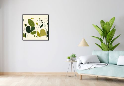 Plakat 70x70cm Świeżość Liści na Arena.pl