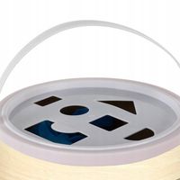 Klocki Drewniane Układanka Edukacyjne Miasto Sorter Zestaw w Wiaderku 100EL