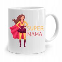 Kubek Prezent Dla Mamy Matki Super Mama Z Nadrukiem Ze Zdjęciem