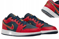 Buty unisex NIKE AIR JORDAN 1 LOW SE FQ7380-400, r 38.5 6Y CZERWONE