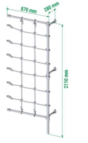 drabinka gimnastyczna Kometa Next 3 jasnozielony MAŁPISZON na Arena.pl