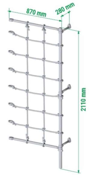 drabinka gimnastyczna Kometa Next 3 jasnozielony MAŁPISZON zdjęcie 3