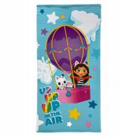 RĘCZNIK KĄPIELOWY PLAŻOWY 70 X 140 cm KOCI DOMEK GABI GABBY'S DOLLHOUSE
