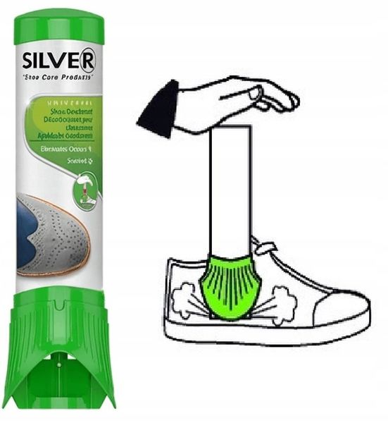 Odświeżacz dezodorant do butów Silver 3x100ml zdjęcie 2