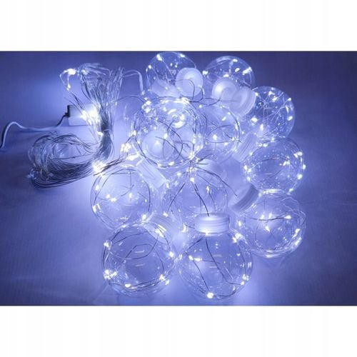 KULE WISZĄCE LAMPKI CHOINKOWE KURTYNA MIKRO LED na Arena.pl