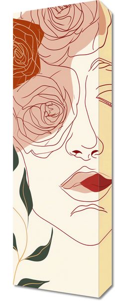 Obraz 20x60cm Beż i Twarz zdjęcie 1