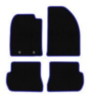 Dywaniki welurowe CARLUX-BLUE Ford Fusion 2002-2005 czarne/niebieskie