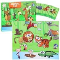 układanka puzzle tablica magnetyczna suchościeralna safari zwierzęta 60 el.