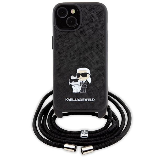 Etui Karl Lagerfeld do iPhone 15, iPhone 14, iPhone 13, Czarny zdjęcie 2
