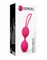 kulki gejszy podwójne silikonowe dorcel różowe 15,6 cm