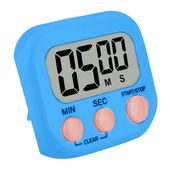 Minutnik stoper timer kuchenny na lodówkę magnes cyfrowy lcd niebieski
