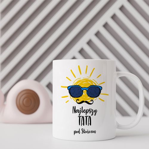 Kubek z nadrukiem - Najlepszy Tata pod Słońcem na Arena.pl