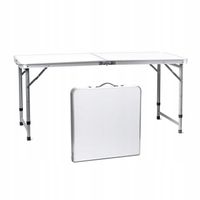 Stolik turystyczny stół składany ogrodowy walizka z uchwytem 120x60cm