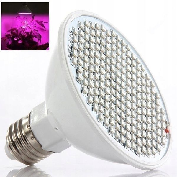 Mocna Żarówka Led E27 Grow 200Led Do Uprawy Roślin zdjęcie 1