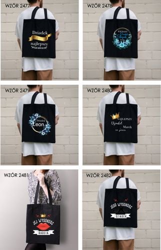 Torba z nadrukiem PREZENT dla dziadka SUPER na Arena.pl