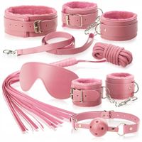 SEX ZESTAW AKCESORIÓW BDSM Z KAJDANKAMI I KNEBLEM