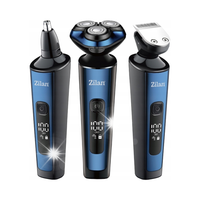 GOLARKA MĘSKA TRYMER MASZYNKA DO BRODY GŁOWY NOS USZY WET&DRY USB AION 3W1