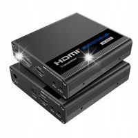 Konwerter Ipcolor HDMI na LAN 4K@60Hz Spacetronik IP SPH-676P PoC Zestaw