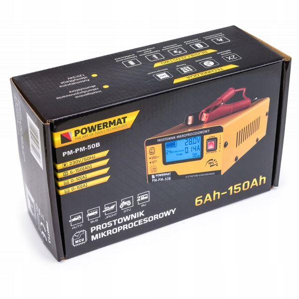 Prostownik do akumulatorów MIKROPROCESOROWY 12V 24V do 10A zdjęcie 5