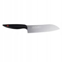 Kasumi Nóż Santoku kuty Titanium 18 Grey Japan