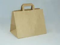 Torba papierowa beżowa 32 x 22 x 25 cm