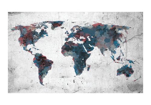 Fototapeta - World map on the wall 450x270 na Arena.pl