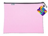 KOPERTA Z SUWAKIEM METALOWYM B4 38X29 CM RÓŻOWA TETIS