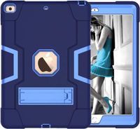 Etui do iPad 6/5 9.7" Pancerne z Podstawką Niebieskie