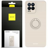ETUI MATOWE DO REALME 8 / 8 PRO SPACECASE SILICONE RING SILIKONOWE + SZKŁO