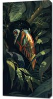 Obraz 50x100cm Skryty Tukan