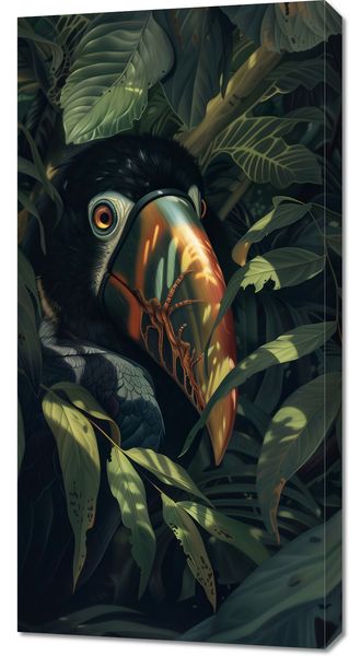 Obraz 50x100cm Skryty Tukan zdjęcie 1