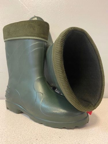 Kalosze damskie lekkie piankowe ocieplane LEMIGO buty ALASKA zielone na Arena.pl