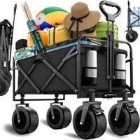 KEMPINGOWY WOZEK TURYSTYCZNY SKLADANY TRANSPORTOWY NA CAMPING TERENOWY 120L