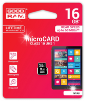 KARTA PAMIĘCI MICROSD GOODRAM 16GB, ADAPTER, CLASS