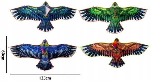 DUŻY LATAWIEC XXL ODSTRASZACZ PTAK ORZEŁ JASTRZĄB 140cm linka PREZENT na Arena.pl