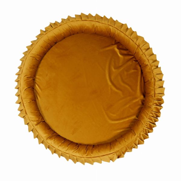 Mata gniazdko 120cm dla Dziecka, Velvet złoty zdjęcie 2